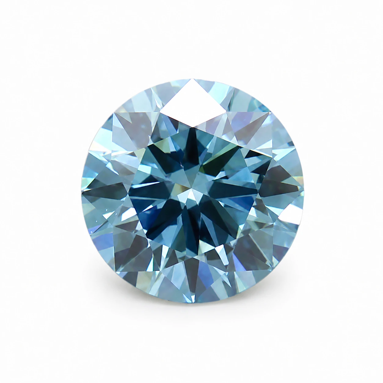 Fancy blue lab-grown diamond reference illustration