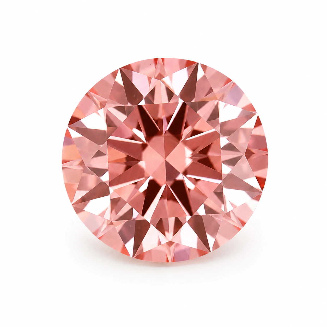 Fancy pink lab-grown diamond reference illustration