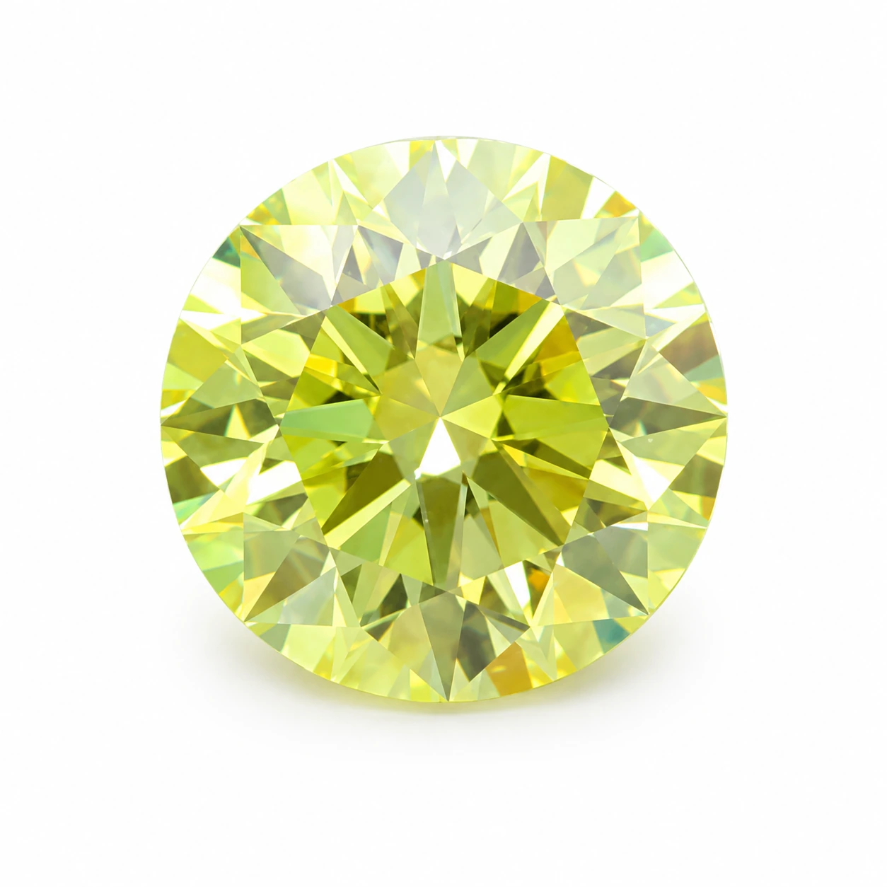 Fancy yellow lab-grown diamond reference illustration