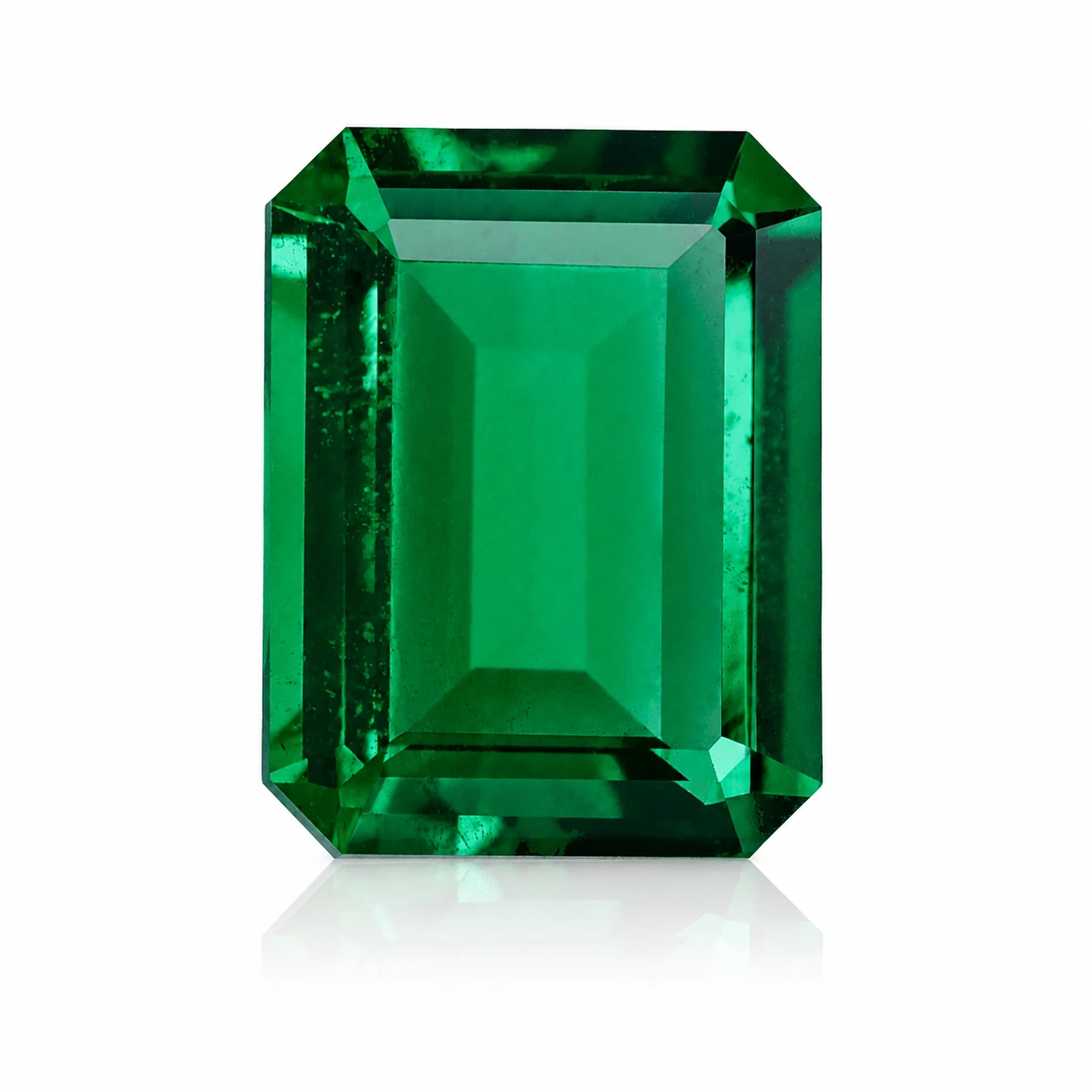 Lab-grown emerald reference illustration