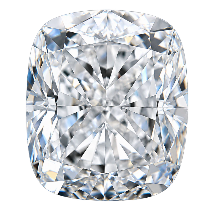 1.00 carat cushion diamond proportion on the ring finger of a reference hand