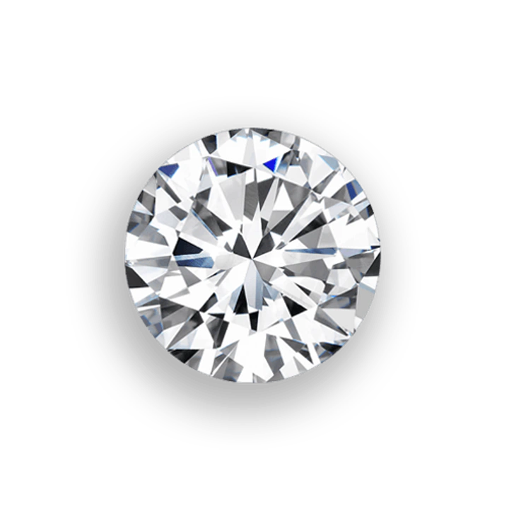 1.00 carat round diamond proportion on the ring finger of a reference hand